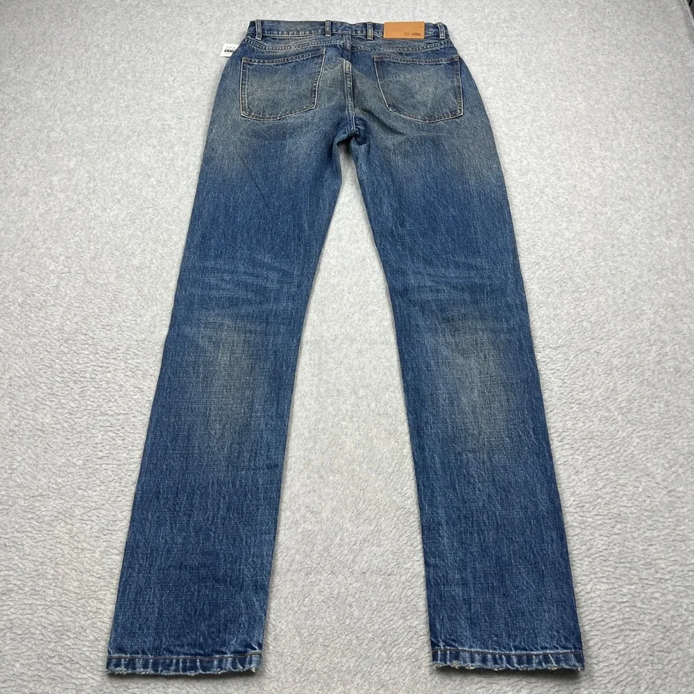 NEW Taylor Stitch The Slim Jeans Mens 30 Blue Sawyer Wash Organic Selvage Denim